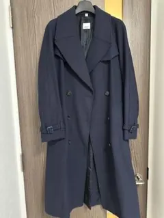 Burberry ウールコート　ネイビーのサムネイル