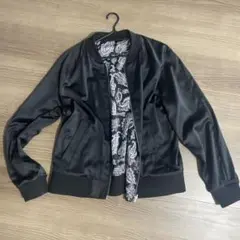 H&M リバーシブルペイズリー柄 ブルゾン ジャケット Ｌ