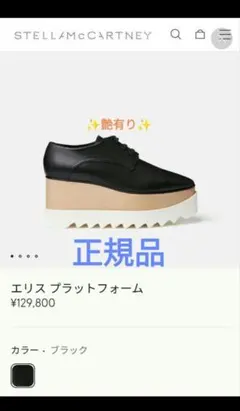 春夏OK✨️35サイズステラマッカートニー厚底エリス黒ブラックのサムネイル