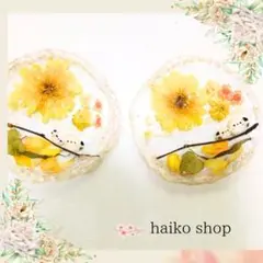 シマエナガ　レジン　コースター 2枚セット