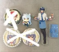 カラフルピーチ　まとめ売り　なおきり　じゃぱぱ　どぬく アクスタ　ぷぴぱ缶バッジ