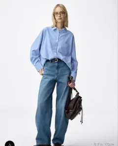 今期GU タグ付き新品　S ドルマンスリーブシャツ