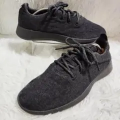 未使用級】ノースフェイス メリノウール スニーカー 厚底 ネイビー 26 