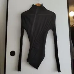 ★Yohji Yamamoto FEMME★ハイゲージ リブジップ カーディガンのサムネイル