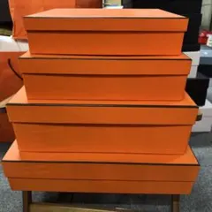 m*o様 HERMES オレンジボックス 4つセット まとめて 巾着付き 空き箱