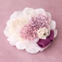 卒業式 入学式 コサージュ ホワイト ピンク フォーマル 2way