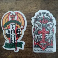 (約縦5.5cm横3.1cm)Dogtown ドッグタウン ステッカー