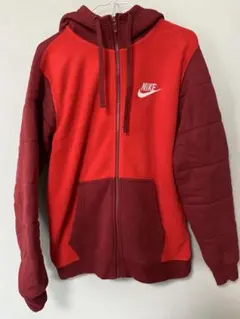 Nike バーガンディ フルジッパーパーカー - メルカリ