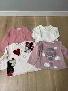 ザラベイビー　ディズニー　長袖　80 保育園　セット　ピンク