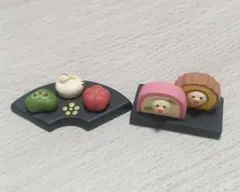 デコレ コンコンブル おせち文鳥 蒲鉾と伊達巻き＆新春和菓子盆