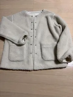 COEN コーエン　リバーシブルボアジャケット　Ｍ　オフホワイト