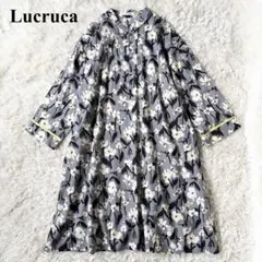 センソユニコ Lucrucaワンピース未使用 センソユニコ リネン プリーツ ロングワンピース ジャンスカ リネン