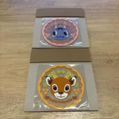 どうぶつの森　コースター　ブーケ　　ペーター　2枚セット
