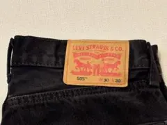 Levi's 505 ブラックデニムパンツ W30 L30のサムネイル