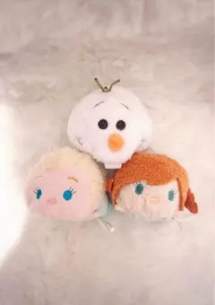 ぬいぐるみ 3体セット　ツムツム　エルサ　アナ　オラフ　ディズニー