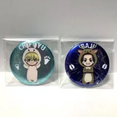 東京リベンジャーズ　アニマル　着ぐるみ　缶バッジ　場地圭介　松野千冬　場地　千冬