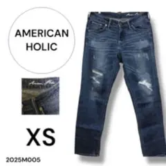 ★新品★ AMERICAN HOLIC ダメージデニム ジーンズ　XS