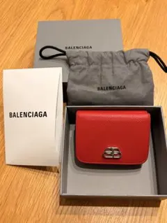 BALENCIAGA レッド 三つ折り財布のサムネイル