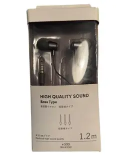高音質イヤホン 低音域タイプ 1.2mのサムネイル