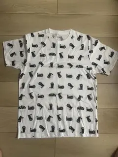グラニフ Tシャツ 半袖 ホワイト 総柄