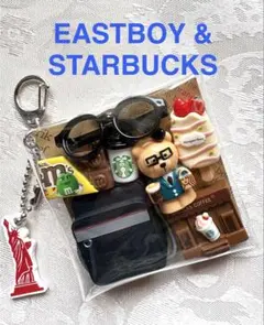 〓ガチャ詰めポーチ〓EASTBOY & Starbucks 図書館 〓ガチャ詰めポーチ〓EASTBOY & Starbucks 図書館 | Mercari