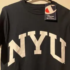 新品タグ付きChampion NYUロゴ Tシャツ　ネイビー　Sサイズ
