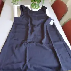 VIBAMARY 黒エプロン ポケット付き