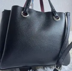 極美品✨バルコス ショルダーバッグ 2way シボ革 カーフスキン バイカラー