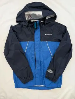 Columbia フード付き　レインコート　青/ネイビー　ジュニア　M
