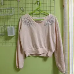 【中古】INGNI トップス カットソー レディース 花柄 刺繍