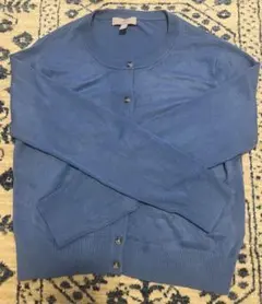H&M ☆青 長袖カーディガン☆M（165/96A）