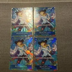 24時間以内発送】ワンピースカード キャベンディッシュ SR パラレル 4