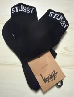 stussy ステューシー ソックス 靴下 メンズ ブラック