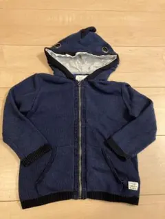 ZARA ニットジップパーカー