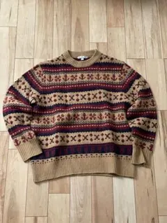 ユニクロ JW ANDERSON スフレヤーンフェアアイルセーター