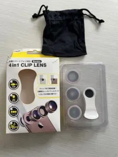 4in1 クリップレンズセット　魚眼レンズ