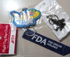 飛行機・航空グッズ　フライトタグ　キーホルダーセットのサムネイル