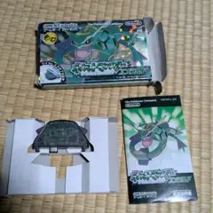 ポケットモンスターエメラルドのパッケージとワイヤレスアダプターと説明書