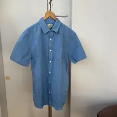 L.L.Bean スライトリー フィット 半袖シャツ 青