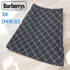 Burberrys ブルーレーベル　チェック柄 フレアスカート 38　M　ウール