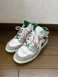 Nike Air Jordan 1 Mid、スニーカー、グリーン、ジョーダン