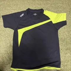 TSP 卓球用ショートスリーブウェア ネイビー/ライム