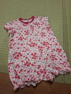 ゆ*ん様 ミキハウス　花柄ロンパース 　80