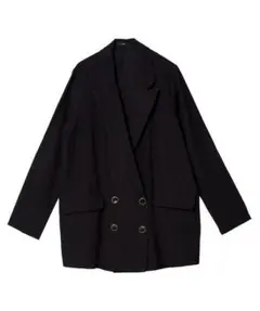 OSMOSIS ダブルブレストジャケット BLACK ブラックのサムネイル