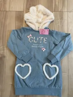 新品未使用mezzo piano CUTE トレーナー デニムのような色