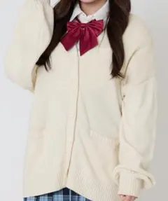 WEGOアイボリー カーディガン