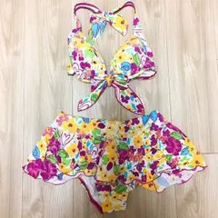 最終値下げ！..♪*゜花柄 水着 3点セット