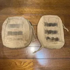 米軍放出品 ナイトビジョンポーチ コヨーテ 2個セット 1つボッチ破損 (中古)のサムネイル