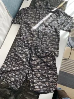 FieldCore 魚柄 セットアップ 半袖シャツ ショートパンツ XL