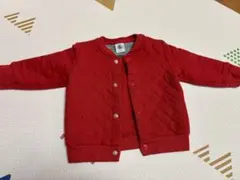 PETIT BATEAU 赤いカーディガン 12m